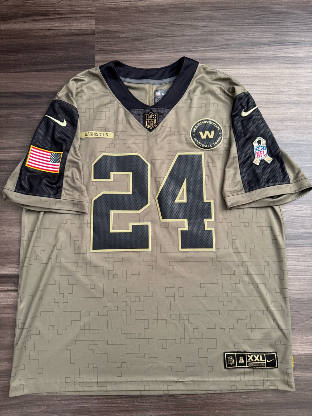 Nike Washington Commanders Antonio Gibson #24 NFL Salute To Service Jersey 2XL